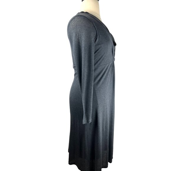 FALL Back to School Minimalist Luxury BODEN Grey Knit Maxi Dress, Women's 10L - Picture 3 of 16